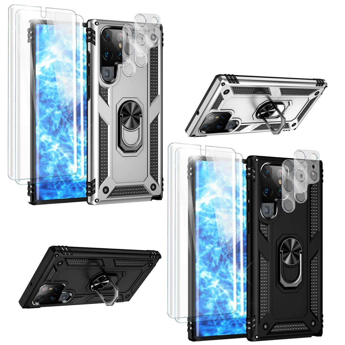Schutz Hülle für Samsung Galaxy S24 S23 Plus Ultra Kameraschutz