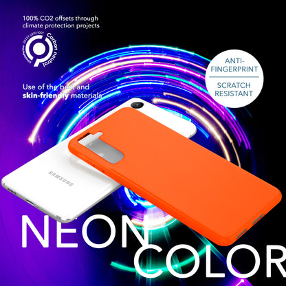 Neon Silikon Hülle für Samsung Galaxy S23 Plus, 2x Display/ Kameraschutz