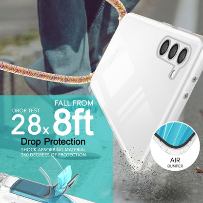 Klare Hülle mit Kette zum Umhängen für Samsung Galaxy S23 Plus