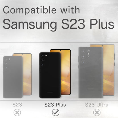 Flip-Case für Samsung Galaxy S23 Plus Echt Leder Handy Hülle 360 Grad Etui RFID
