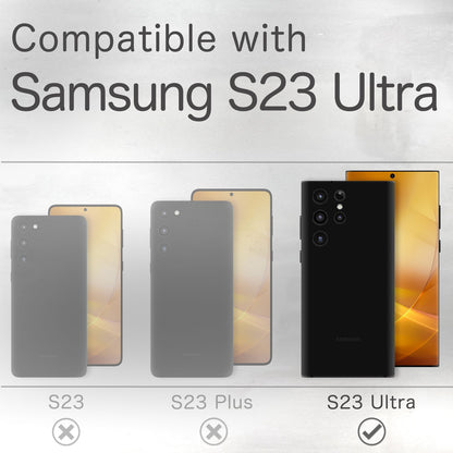 Flip-Case für Samsung Galaxy S23 Ultra Echt Leder Handy Hülle 360 Etui RFID Safe