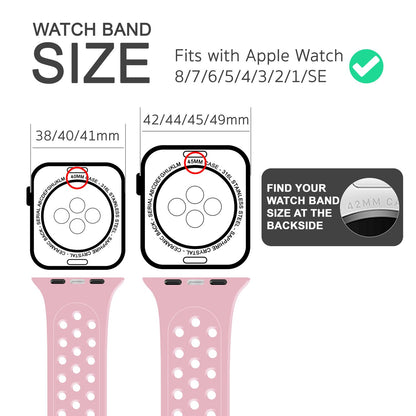 Gelochtes Armband für Apple Watch Ultra/SE/8/7/6/5/4/3/2/1, 42mm 44mm 45mm 49mm