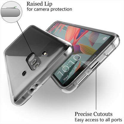 NALIA 360 Grad Handy Hülle für Huawei Mate 10 Pro, Full Cover Rundum Case Bumper