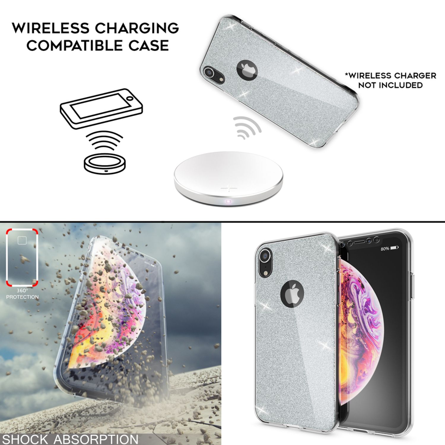 NALIA 360° Magnet Hülle für iPhone XR, Slim Hard Case Cover mit Display  Schutz kaufen